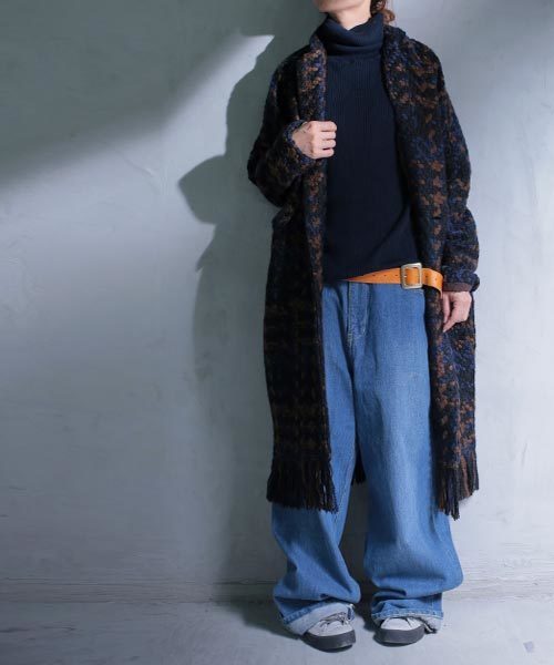 antiqua（アンティカ）の「パール付きリブタートルニットトップス（ニット/セーター・レディース・ブラック/グレー/ベージュ/ネイビー・FREE）」の14枚目の写真