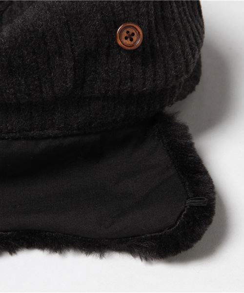 U.Q（ユウキュウ）の「フライトキャップ（キャップ・レディース・チャコールグレー/ライトグレー/ブラウン・FREE）」の7枚目の写真