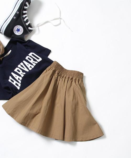 coen（コーエン）の「【coen キッズ / ジュニア】フレアスカート/スカパン/キュロットスカート/スカッツ(100～150cm)（スカート・キッズ・ストライプ/ベージュ・110/130/140/100/120/150）」の2枚目の写真