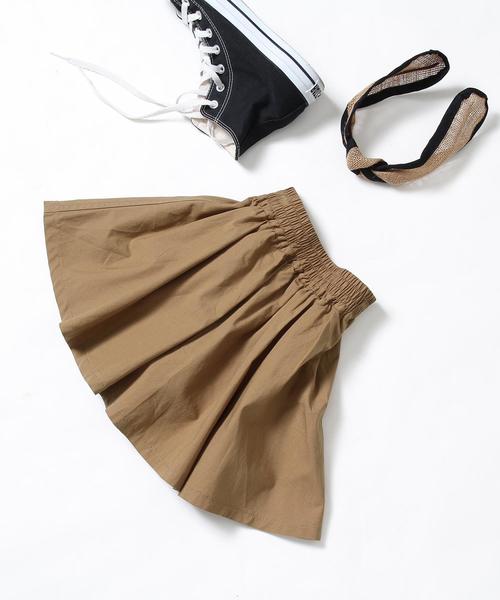 coen（コーエン）の「【coen キッズ / ジュニア】フレアスカート/スカパン/キュロットスカート/スカッツ(100～150cm)（スカート・キッズ・ストライプ/ベージュ・110/130/140/100/120/150）」の7枚目の写真