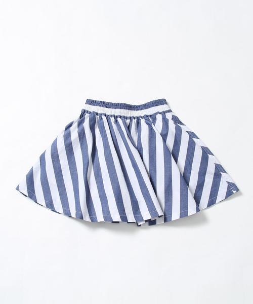 coen（コーエン）の「【coen キッズ / ジュニア】フレアスカート/スカパン/キュロットスカート/スカッツ(100～150cm)（スカート・キッズ・ストライプ/ベージュ・110/130/140/100/120/150）」の5枚目の写真
