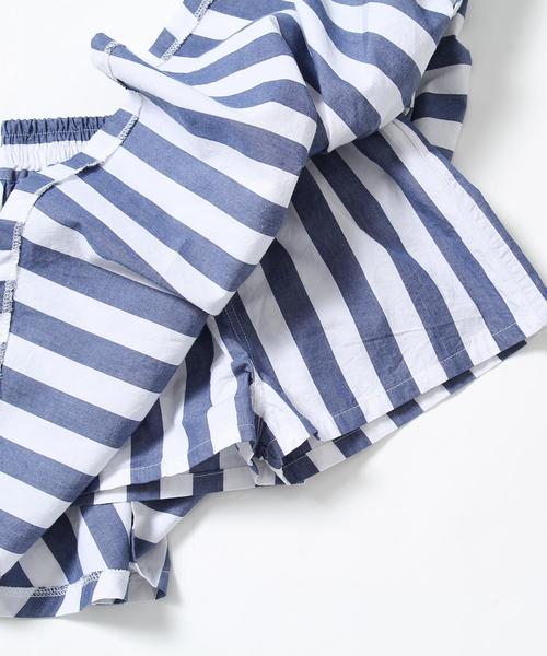 coen（コーエン）の「【coen キッズ / ジュニア】フレアスカート/スカパン/キュロットスカート/スカッツ(100～150cm)（スカート・キッズ・ストライプ/ベージュ・110/130/140/100/120/150）」の3枚目の写真