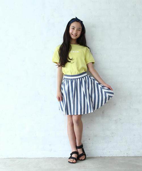 coen（コーエン）の「【coen キッズ / ジュニア】フレアスカート/スカパン/キュロットスカート/スカッツ(100～150cm)（スカート・キッズ・ストライプ/ベージュ・110/130/140/100/120/150）」の15枚目の写真