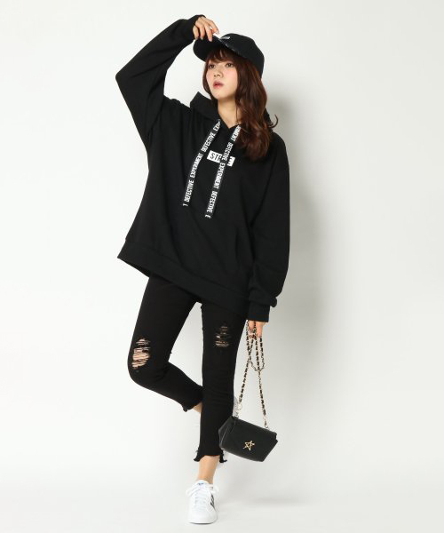 VENCEEXCHANGE（ヴァンスエクスチェンジ）の「裏毛ヒモプリントBIG