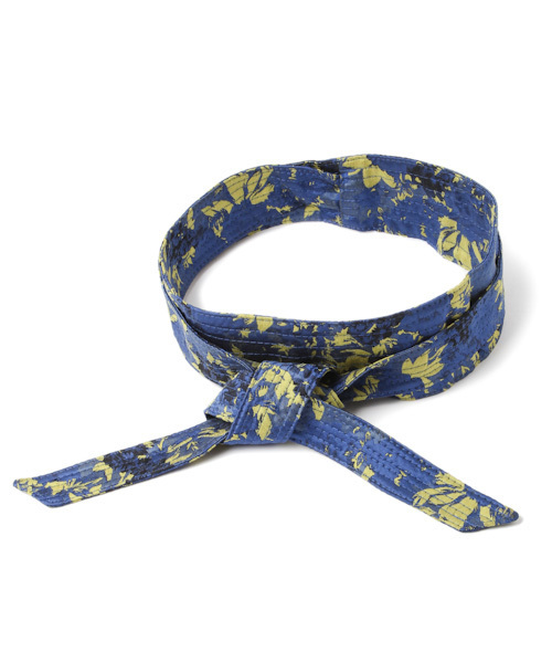 laboratory work(ラボラトリーワーク)の「ジャガードサッシュベルト(ベルト・レディース・ネイビー/ライトブルー・MEDIUM)」の1枚目の写真