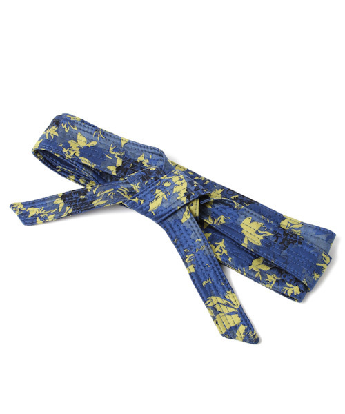 laboratory work(ラボラトリーワーク)の「ジャガードサッシュベルト(ベルト・レディース・ネイビー/ライトブルー・MEDIUM)」の11枚目の写真