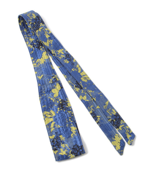 laboratory work(ラボラトリーワーク)の「ジャガードサッシュベルト(ベルト・レディース・ネイビー/ライトブルー・MEDIUM)」の5枚目の写真