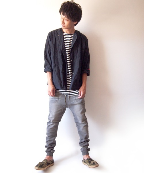 BEATJIVE(ビートジャイブ)の「ストレッチ スウェットデニム ジョガーパンツ イージーパンツ テーパード メンズ ヴィンテージ加工(デニムパンツ・メンズ・ブルー/ネイビー/インディゴブルー/ブラック/グレー・3/2/1)」の6枚目の写真