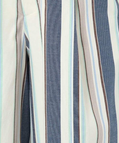 laboratory work（ラボラトリーワーク）の「ストライプタックワイドパンツ（その他パンツ・レディース・ブルー/オレンジ・MEDIUM）」の6枚目の写真