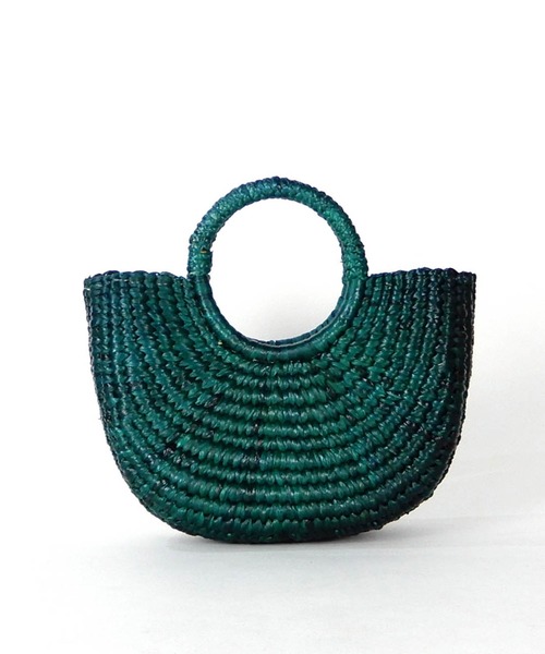 minia(ミニア)の「リングハンドルバスケット(S) □(かごバッグ・レディース・カーキ/チョコ/ナチュラル/パープル/ダークブラウン/グリーン・FREE)」の15枚目の写真