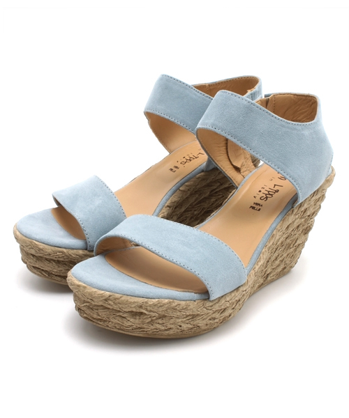 ROSE BUD（ローズバッド）の「(KAREN LIPPS)アンクルストラップ ウエッジ サンダル（サンダル・レディース・ブラック/ベージュ/ピンク/オレンジ/ブルー・35/36/37/38/39）」の4枚目の写真