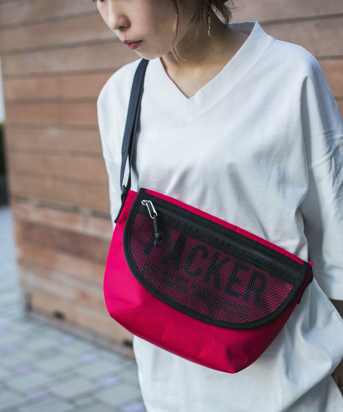 STUDIOUS SELECT（ステュディオスセレクト）の「【SPRUCE】メッシュフラップショルダー　181041（ボディバッグ/ウエストポーチ・レディース・ブラック/カーキ/ライトグレー/レッド・FREE）」の4枚目の写真