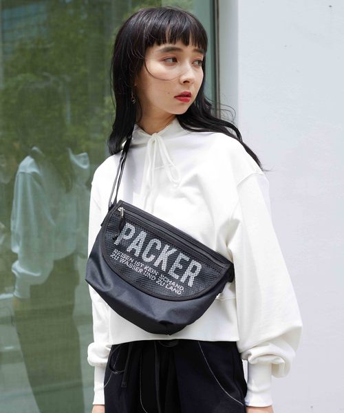 STUDIOUS SELECT（ステュディオスセレクト）の「【SPRUCE】メッシュフラップショルダー　181041（ボディバッグ/ウエストポーチ・レディース・ブラック/カーキ/ライトグレー/レッド・FREE）」の2枚目の写真