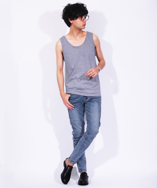 ８(eight)（エイト）の「ライン スキニーデニム ジーンズ 細身（デニムパンツ・メンズ・ブラック/ブルー/インディゴブルー/ケミカルウォッシュ・MEDIUM/LARGE）」の8枚目の写真