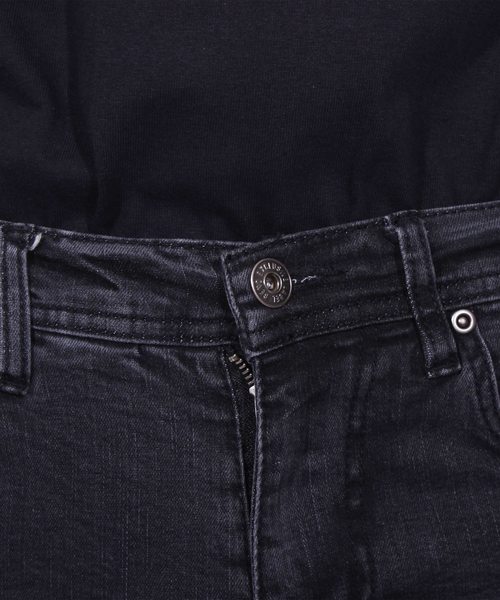 ８(eight)（エイト）の「ライン スキニーデニム ジーンズ 細身（デニムパンツ・メンズ・ブラック/ブルー/インディゴブルー/ケミカルウォッシュ・MEDIUM/LARGE）」の12枚目の写真