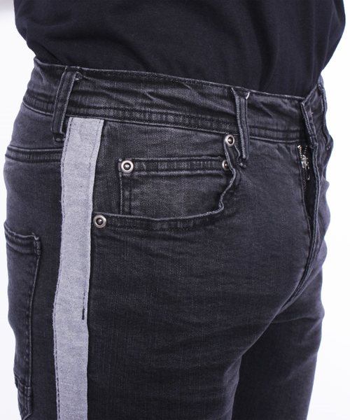 ８(eight)（エイト）の「ライン スキニーデニム ジーンズ 細身（デニムパンツ・メンズ・ブラック/ブルー/インディゴブルー/ケミカルウォッシュ・MEDIUM/LARGE）」の15枚目の写真