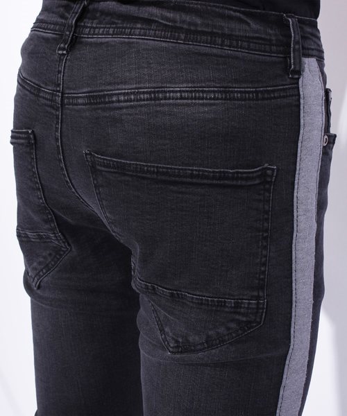 ８(eight)（エイト）の「ライン スキニーデニム ジーンズ 細身（デニムパンツ・メンズ・ブラック/ブルー/インディゴブルー/ケミカルウォッシュ・MEDIUM/LARGE）」の21枚目の写真