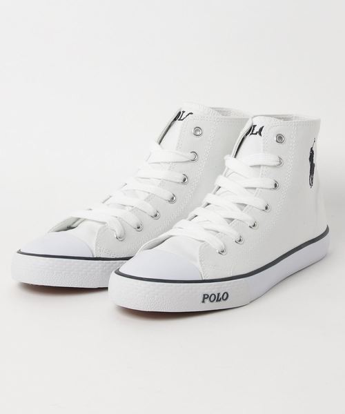 Polo Ralph Lauren ポロラルフローレン の Polo Ralph Lauren ポロラルフローレン ジュニアレディース Carson Hi スニーカー スニーカー Wear