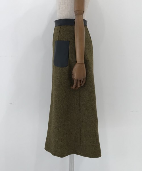 36 Kalen ブリティッシュツィードタイトスカート