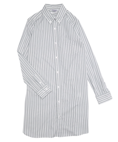 BEAMS BOY（ビームスボーイ）の「BEAMS BOY / NEW ストライプ B.Dシャツワンピース（ワンピース・レディース・グレー/ネイビー・ONE SIZE）」の17枚目の写真