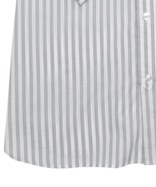 BEAMS BOY（ビームスボーイ）の「BEAMS BOY / NEW ストライプ B.Dシャツワンピース（ワンピース・レディース・グレー/ネイビー・ONE SIZE）」の21枚目の写真