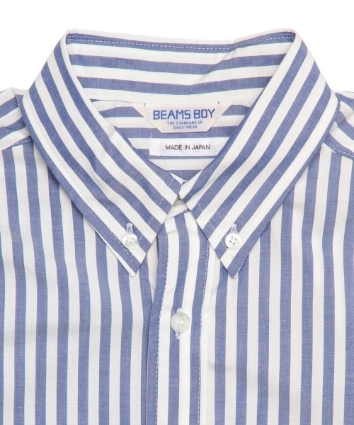 BEAMS BOY（ビームスボーイ）の「BEAMS BOY / NEW ストライプ B.Dシャツワンピース（ワンピース・レディース・グレー/ネイビー・ONE SIZE）」の13枚目の写真