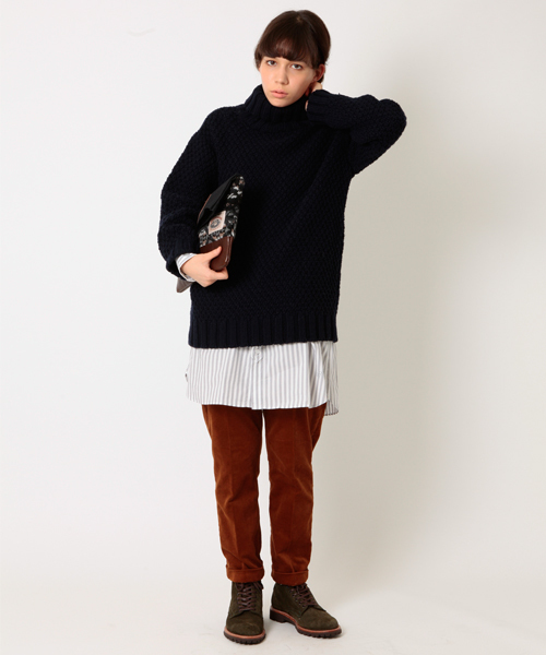 BEAMS BOY（ビームスボーイ）の「BEAMS BOY / NEW ストライプ B.Dシャツワンピース（ワンピース・レディース・グレー/ネイビー・ONE SIZE）」の22枚目の写真