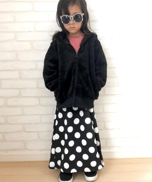 THE CASUAL（カジュアル）の「裏起毛 プリント ロングスカート キッズ（スカート・キッズ・A/B/C/D/E/F/G/H/I/J/K/L・110cm/120cm/130cm/140cm/150cm/160cm）」の8枚目の写真