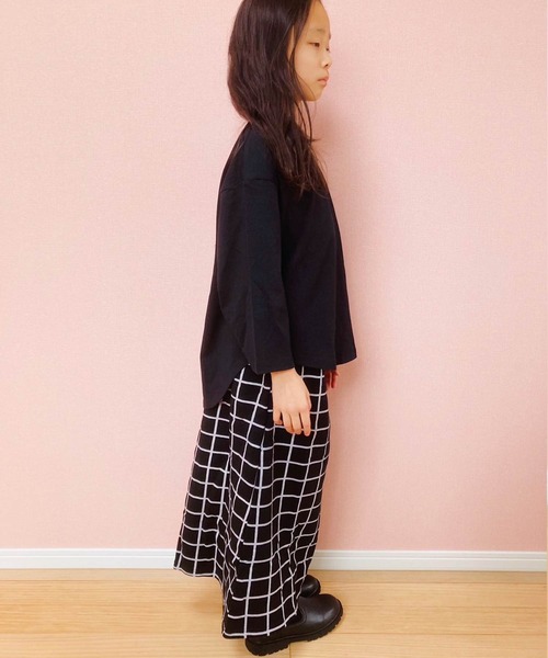 THE CASUAL（カジュアル）の「裏起毛 プリント ロングスカート キッズ（スカート・キッズ・A/B/C/D/E/F/G/H/I/J/K/L・110cm/120cm/130cm/140cm/150cm/160cm）」の18枚目の写真