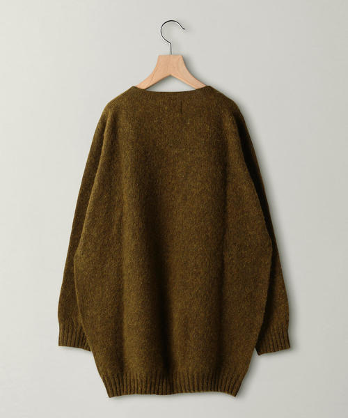 BEAUTY&YOUTH UNITED ARROWS（ビューティーアンドユースユナイテッドアローズ）の「＜JOHN TULLOCH＞シャギードッグチュニック/ニットワンピース ◆（ニット/セーター・レディース・ダークグリーン/ライム/パープル・FREE）」の4枚目の写真