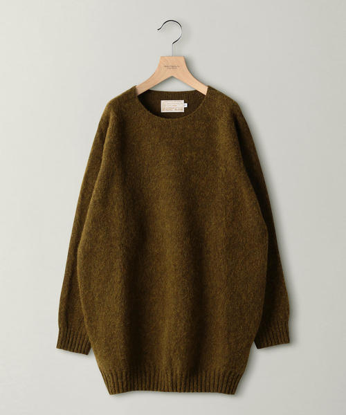 BEAUTY&YOUTH UNITED ARROWS（ビューティーアンドユースユナイテッドアローズ）の「＜JOHN TULLOCH＞シャギードッグチュニック/ニットワンピース ◆（ニット/セーター・レディース・ダークグリーン/ライム/パープル・FREE）」の12枚目の写真
