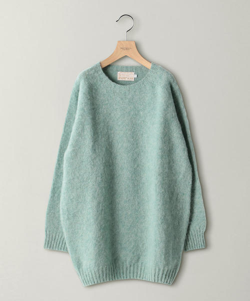 BEAUTY&YOUTH UNITED ARROWS（ビューティーアンドユースユナイテッドアローズ）の「＜JOHN TULLOCH＞シャギードッグチュニック/ニットワンピース ◆（ニット/セーター・レディース・ダークグリーン/ライム/パープル・FREE）」の13枚目の写真