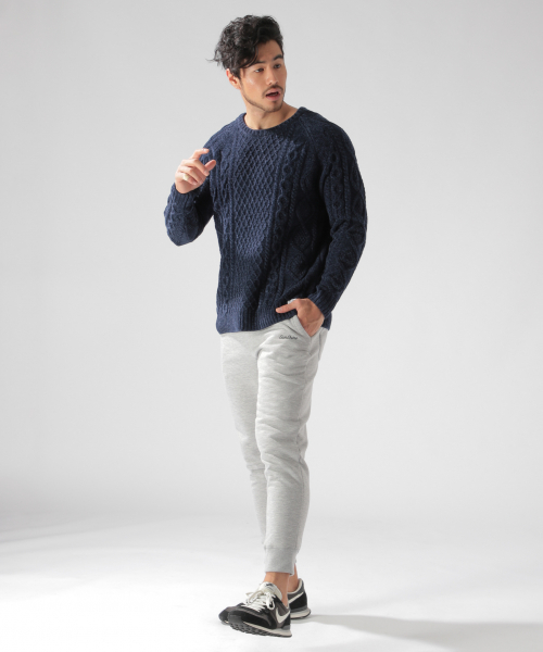 BAYFLOW（ベイフロー）の「モールケーブルプルオーバー（ニット/セーター・メンズ・ネイビー/オフホワイト/カーキ・SMALL/MEDIUM/LARGE）」の9枚目の写真