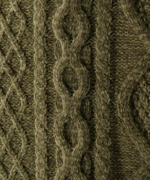 BAYFLOW（ベイフロー）の「モールケーブルプルオーバー（ニット/セーター・メンズ・ネイビー/オフホワイト/カーキ・SMALL/MEDIUM/LARGE）」の10枚目の写真