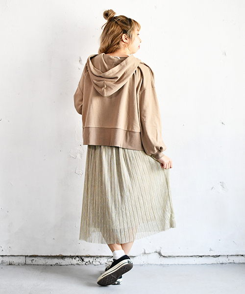 PairPair（ペアペア）の「キラキララメ細プリーツシアースカート（スカート・レディース・ブラック/ベージュ/グレー・FREE）」の13枚目の写真