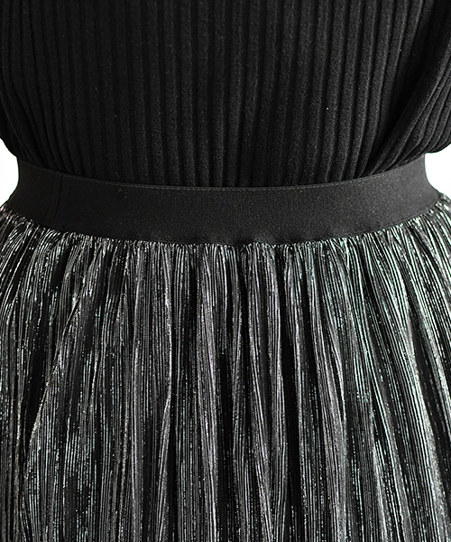 PairPair（ペアペア）の「キラキララメ細プリーツシアースカート（スカート・レディース・ブラック/ベージュ/グレー・FREE）」の19枚目の写真