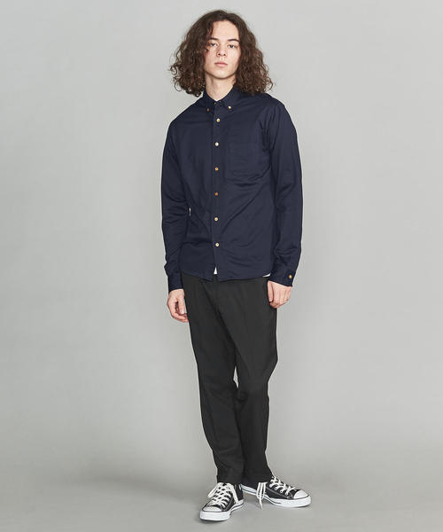 BEAUTY&YOUTH UNITED ARROWS（ビューティーアンドユースユナイテッドアローズ）の「BY カット シャンブレー ボタンダウン シャツ（シャツ/ブラウス・メンズ・ホワイト/その他1/コバルトブルー/ネイビー・X-LARGE/SMALL/LARGE/X-SMALL/MEDIUM）」の8枚目の写真