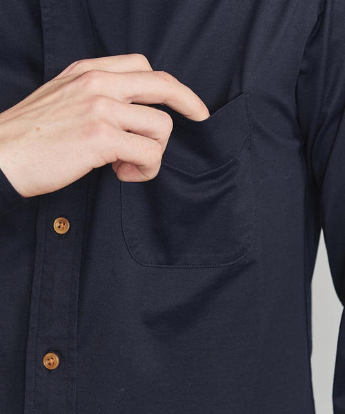 BEAUTY&YOUTH UNITED ARROWS（ビューティーアンドユースユナイテッドアローズ）の「BY カット シャンブレー ボタンダウン シャツ（シャツ/ブラウス・メンズ・ホワイト/その他1/コバルトブルー/ネイビー・X-LARGE/SMALL/LARGE/X-SMALL/MEDIUM）」の11枚目の写真