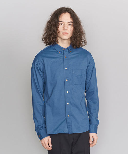 BEAUTY&YOUTH UNITED ARROWS（ビューティーアンドユースユナイテッドアローズ）の「BY カット シャンブレー ボタンダウン シャツ（シャツ/ブラウス・メンズ・ホワイト/その他1/コバルトブルー/ネイビー・X-LARGE/SMALL/LARGE/X-SMALL/MEDIUM）」の13枚目の写真