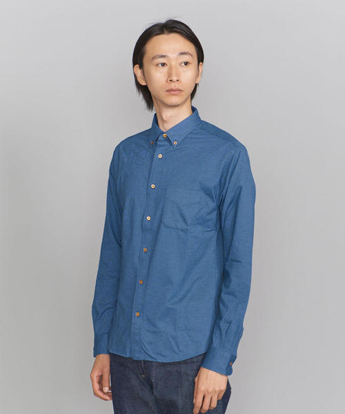 BEAUTY&YOUTH UNITED ARROWS（ビューティーアンドユースユナイテッドアローズ）の「BY カット シャンブレー ボタンダウン シャツ（シャツ/ブラウス・メンズ・ホワイト/その他1/コバルトブルー/ネイビー・X-LARGE/SMALL/LARGE/X-SMALL/MEDIUM）」の17枚目の写真