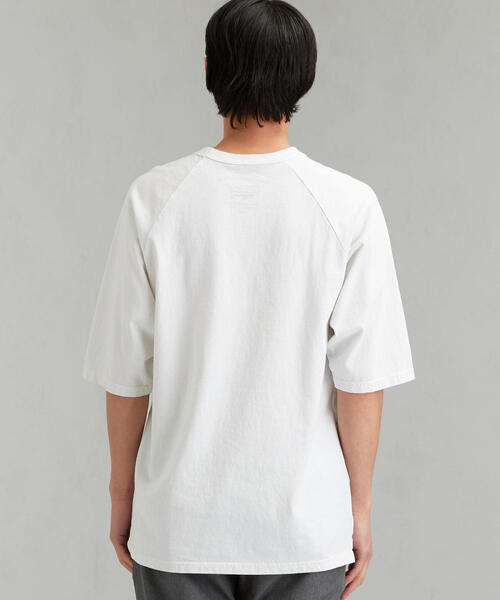 green label relaxing(グリーンレーベルリラクシング)の「SC GLR SLD ラグラン クルー Tシャツ(Tシャツ/カットソー・メンズ・ブラック/ケリー/オフホワイト・LARGE/MEDIUM/SMALL)」の8枚目の写真