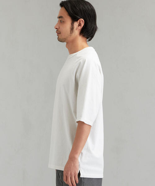 green label relaxing(グリーンレーベルリラクシング)の「SC GLR SLD ラグラン クルー Tシャツ(Tシャツ/カットソー・メンズ・ブラック/ケリー/オフホワイト・LARGE/MEDIUM/SMALL)」の10枚目の写真
