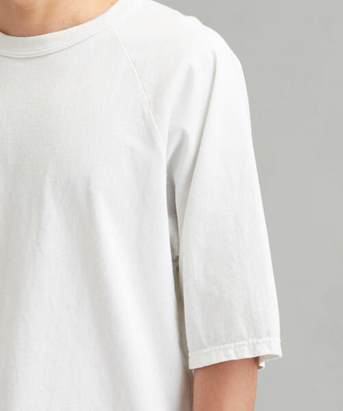 green label relaxing(グリーンレーベルリラクシング)の「SC GLR SLD ラグラン クルー Tシャツ(Tシャツ/カットソー・メンズ・ブラック/ケリー/オフホワイト・LARGE/MEDIUM/SMALL)」の5枚目の写真