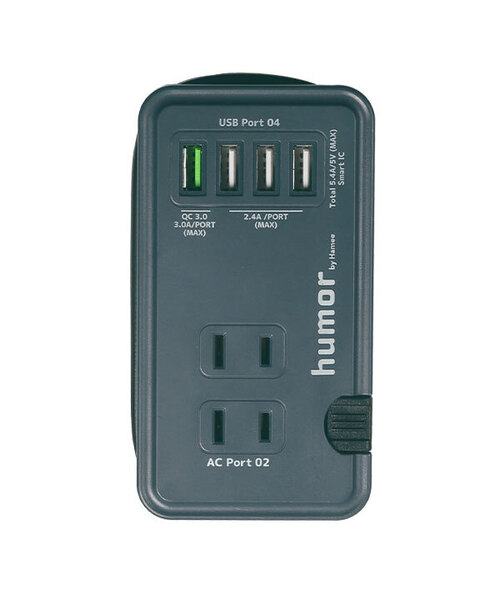Hamee（ハミィ）の「USB4ポート 電源タップ 延長コード AC コンセント humor handy usb AC 充電器（スマホグッズ・メンズ・チャコールグレー/クリーム/マスタード/カーキオリーブ・FREE）」の20枚目の写真