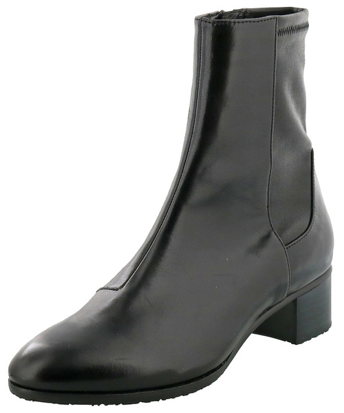 cava cava（サヴァサヴァ）の「〈cava cava（サヴァサヴァ）〉ソフトレザーショートブーツ（ブーツ・レディース・ブラック/ブラック系その他・23.0cm/22.5cm/24.5cm/23.5cm/24.0cm）」の4枚目の写真