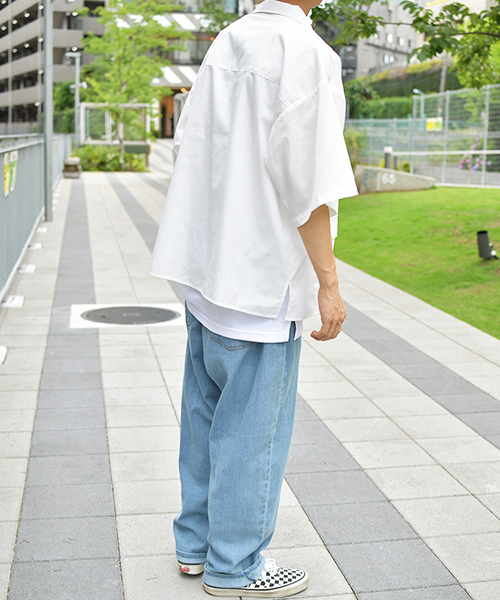 kutir（クティール）の「フラップポケットオープンカラーシャツ（シャツ/ブラウス・メンズ・ホワイト/チャコールグレー/ブラック/オフホワイト/ベージュ・MEDIUM/LARGE）」の7枚目の写真