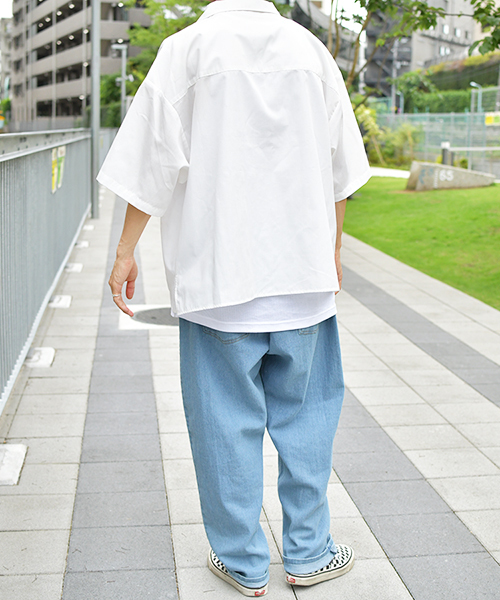 kutir（クティール）の「フラップポケットオープンカラーシャツ（シャツ/ブラウス・メンズ・ホワイト/チャコールグレー/ブラック/オフホワイト/ベージュ・MEDIUM/LARGE）」の8枚目の写真