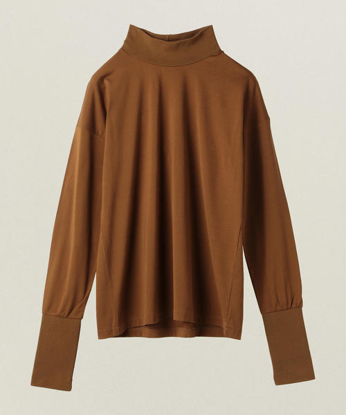 ASTRAET（アストラット）の「ASTRAET（アストラット）ハイネック ロングスリーブ プルオーバー（Tシャツ/カットソー・レディース・ホワイト/ブラウン/ブラック・FREE）」の9枚目の写真