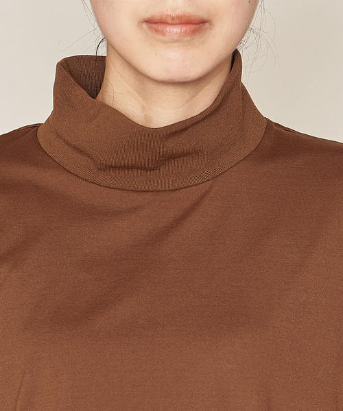 ASTRAET（アストラット）の「ASTRAET（アストラット）ハイネック ロングスリーブ プルオーバー（Tシャツ/カットソー・レディース・ホワイト/ブラウン/ブラック・FREE）」の15枚目の写真