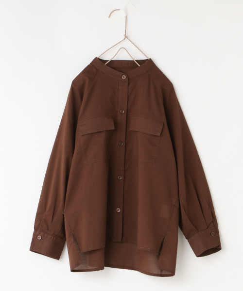 LOWRYS FARM(ローリーズファーム)の「CPOシャツ 844043(シャツ/ブラウス・キッズ・ブラウン/イエロー/アイボリー・110/120/130)」の2枚目の写真
